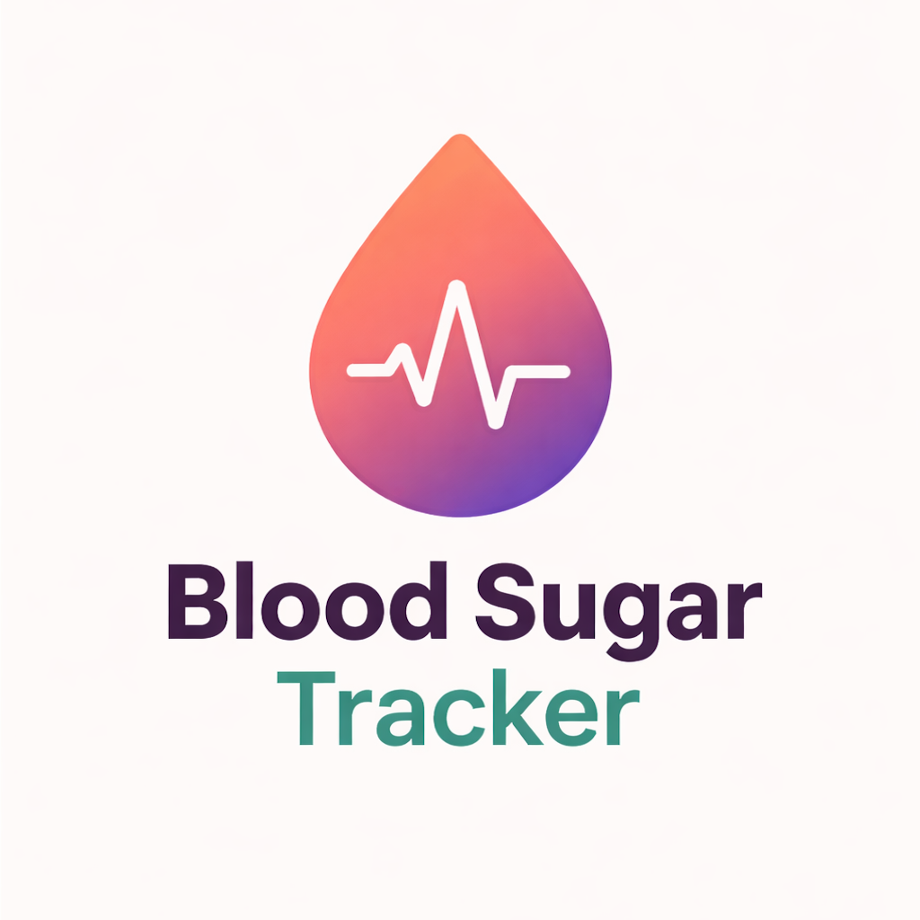 Blood Sugar Monitor App Icon - Glucose Tracker and Health Log